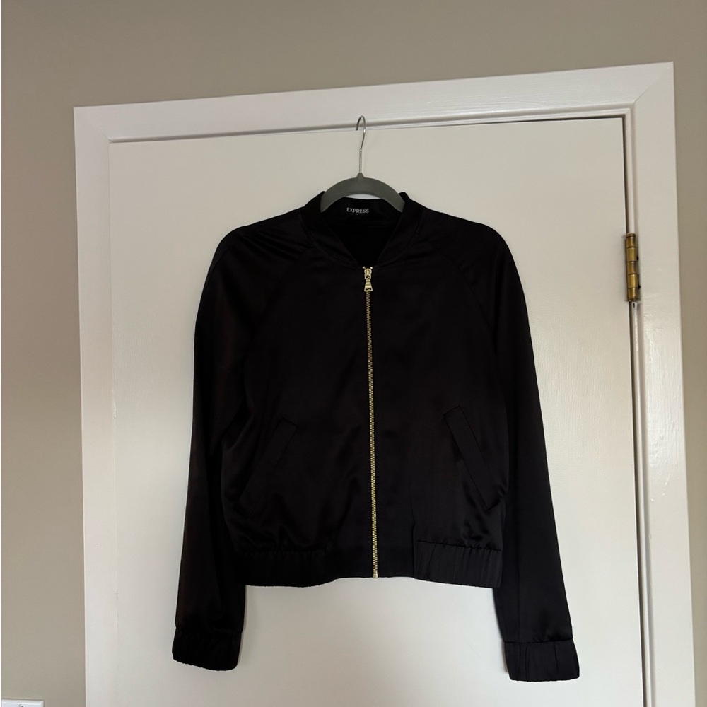 Express Black Satin Jacket